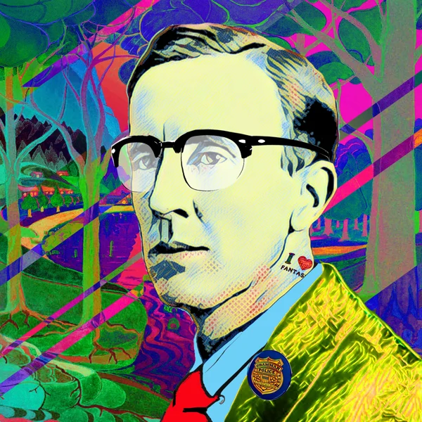 Tolkien 3: Black glasses and a bright yellow jacket