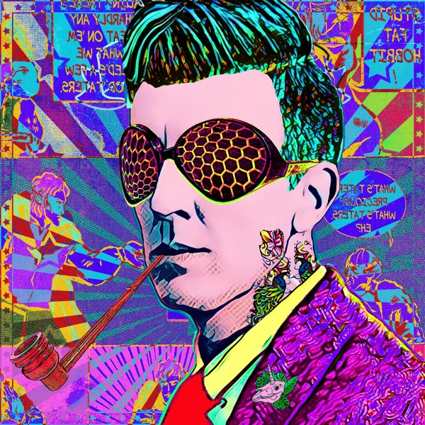 Tolkien 79: Honeycomb-patterned glasses and swept-up dark hair