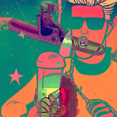 Layered Pink Elvis remix