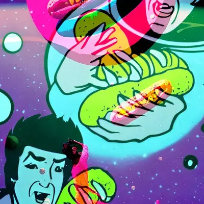 Layered Pink Elvis remix