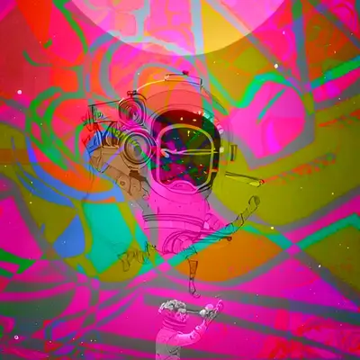 Layered Pink Elvis remix