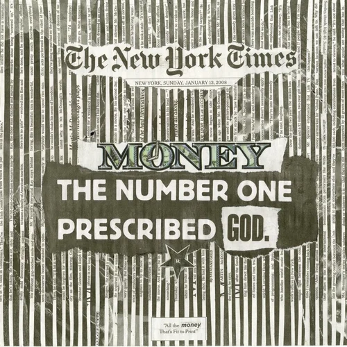 Newspaper collage, January 13th, 2008