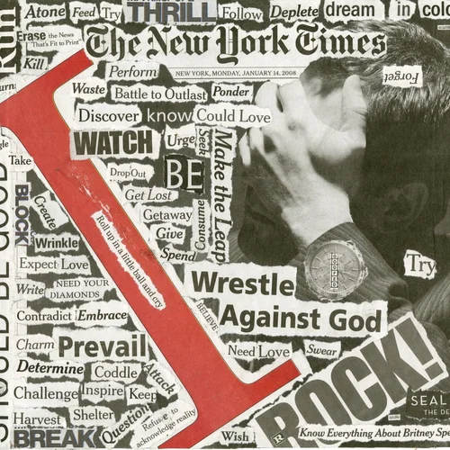 Newspaper collage, January 14th, 2008