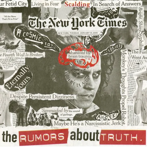 Newspaper collage, January 15th, 2008
