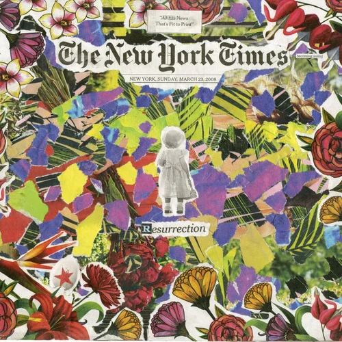 Newspaper collage, March 23rd, 2008