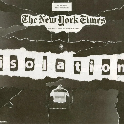 Newspaper collage, March 31st, 2008