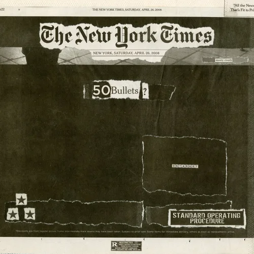 Newspaper collage, April 26th, 2008