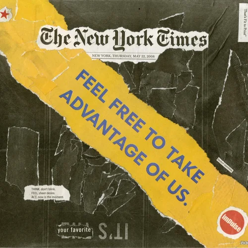 Newspaper collage, May 22nd, 2008