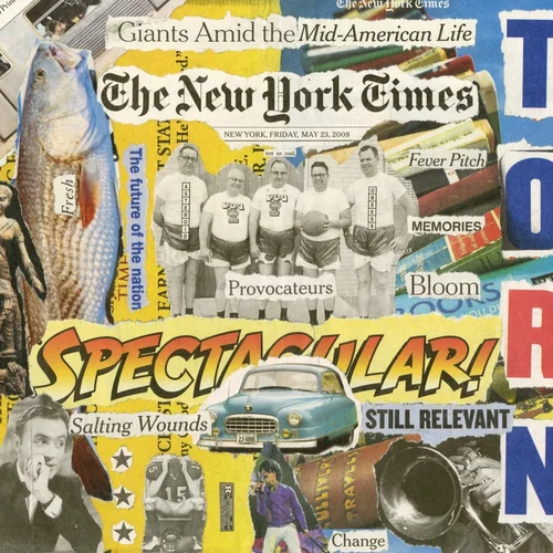 Newspaper collage, May 23rd, 2008