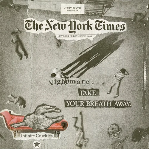 Newspaper collage, June 13th, 2008