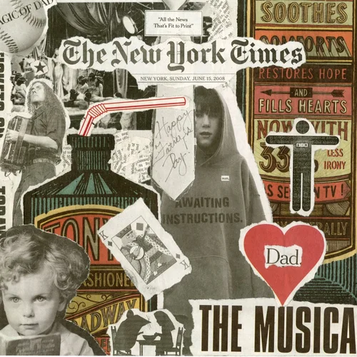 Newspaper collage, June 15th, 2008
