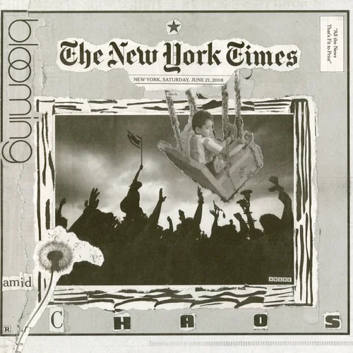 Newspaper collage, June 21st, 2008