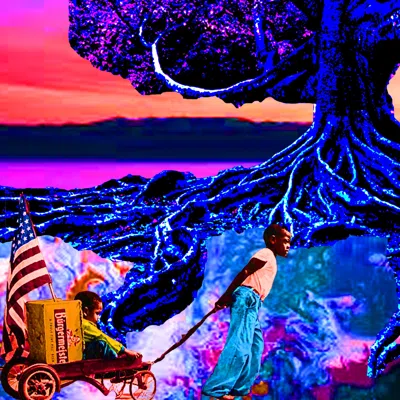 Deracinate digital collage