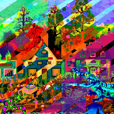 Rambunctious digital collage