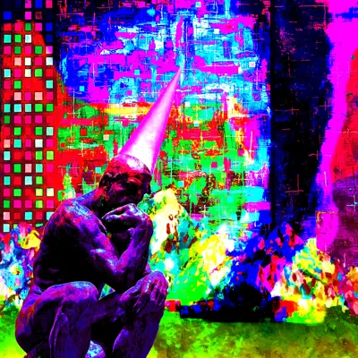 Perseverate digital collage